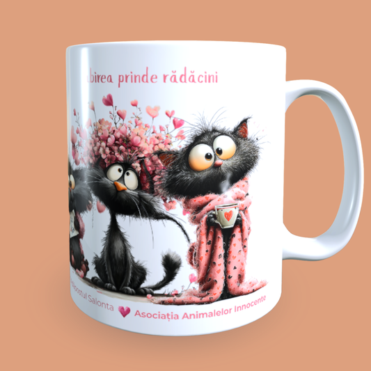 Cană caritabilă „Iubirea prinde rădăcini” – Blănoșii