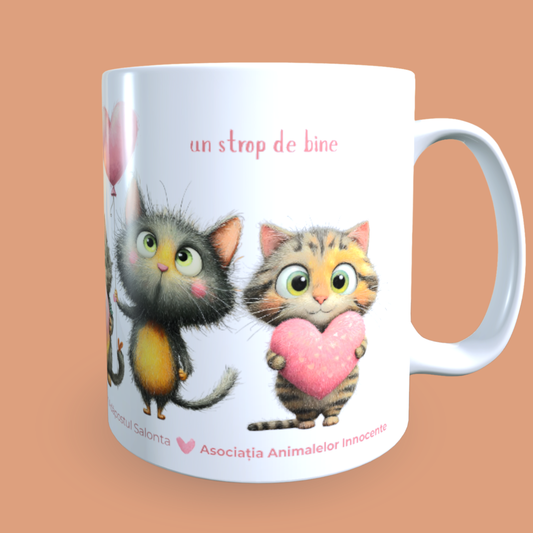 Cană caritabilă „Un strop de bine” – Blănoșii