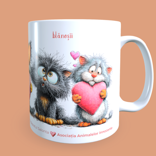 Cană caritabilă „Din inimă pentru ei” – blănoșii care contează