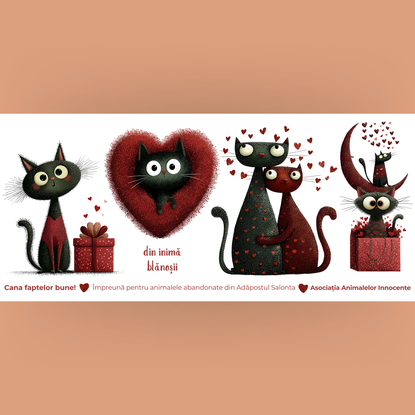 Cană caritabilă „Din inimă” – Blănoșii