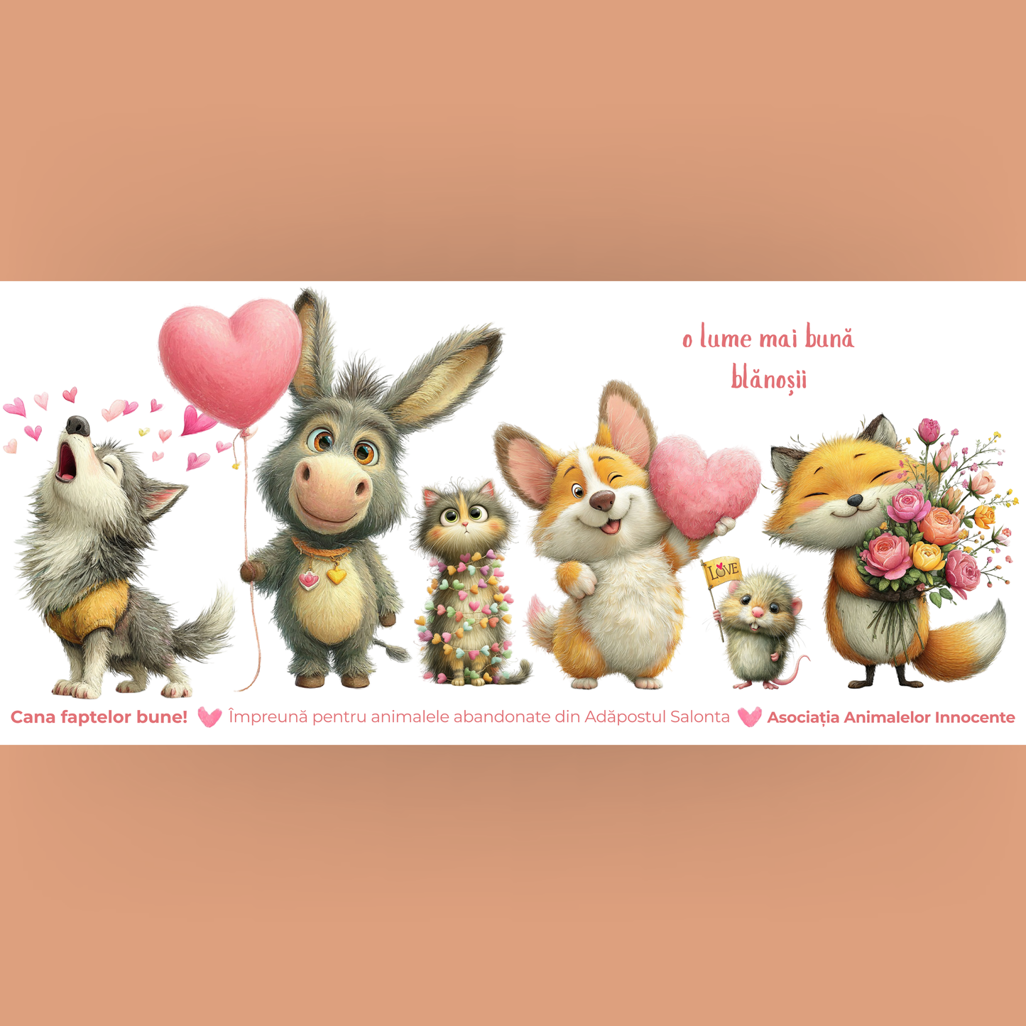 Cană caritabilă „O lume mai bună” – Blănoșii