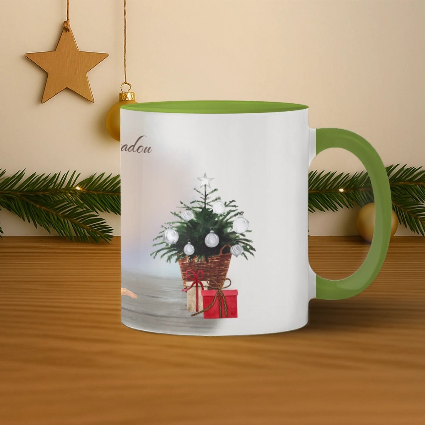 mockup dreapta verde