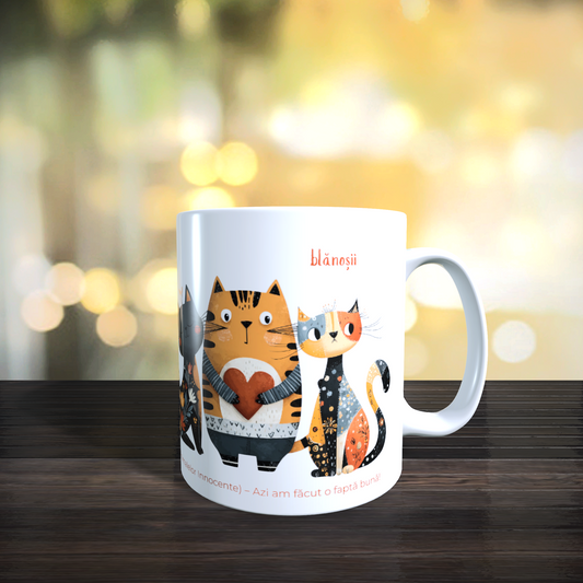 Cană caritabilă „Acasă începe cu noi” – Blănoșii