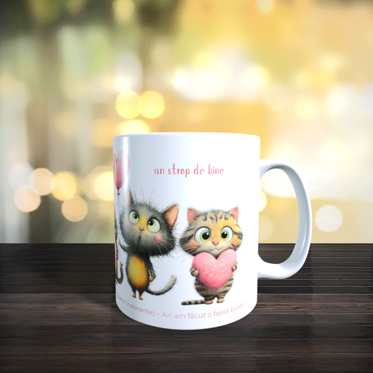 Cană caritabilă „Un strop de bine” – Blănoșii