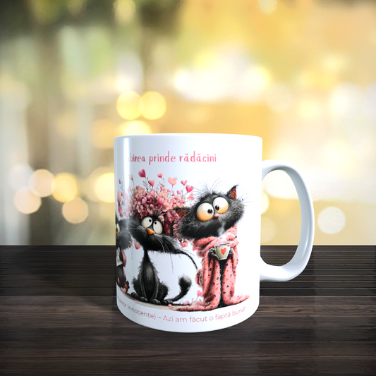 Cană caritabilă „Iubirea prinde rădăcini” – Blănoșii