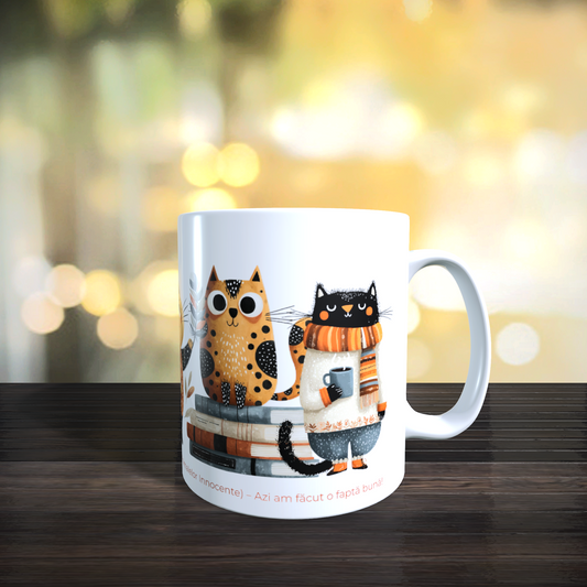 Cană caritabilă „Acasă începe cu noi” – Blănoșii cu povești