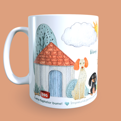 Cană caritabilă „Împreună e mai bine” – Blănoșii