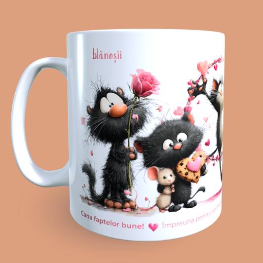 Cană caritabilă „Iubirea prinde rădăcini” – Blănoșii