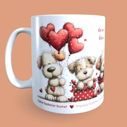 Cană caritabilă „Din inimă, demonstrat” – Blănoșii