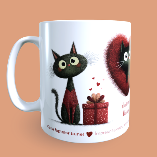 Cană caritabilă „Din inimă” – Blănoșii