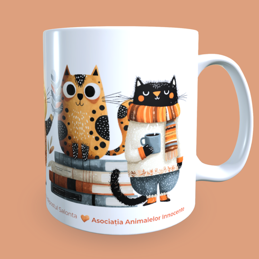 Cană caritabilă „Acasă începe cu noi” – Blănoșii cu povești