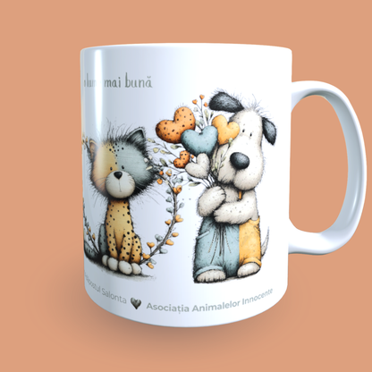 Cană caritabilă „O lume mai bună” – Blănoșii solidari