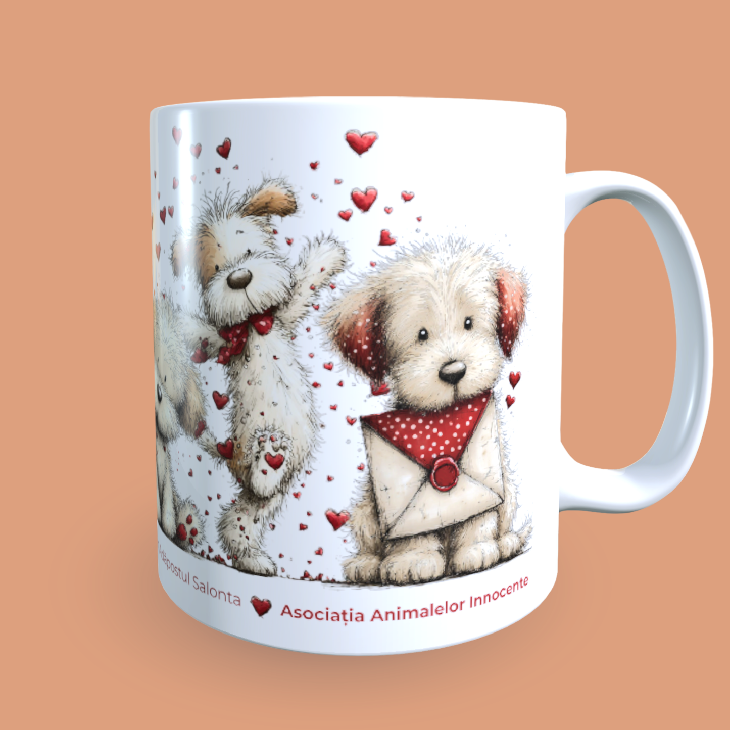 Cană caritabilă „Din inimă, demonstrat” – Blănoșii