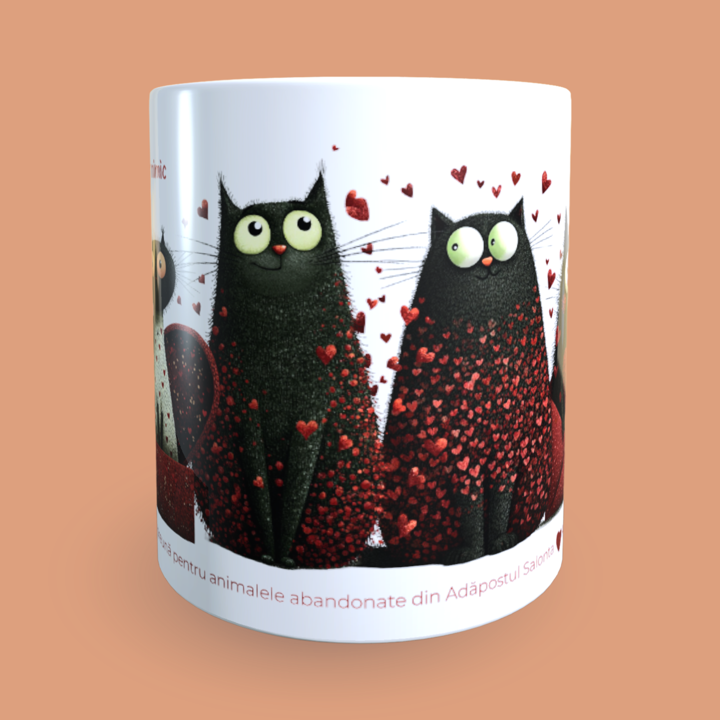 Cană caritabilă „Inimile nu cer nimic” – Blănoșii