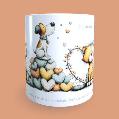 Cană caritabilă „O lume mai bună” – Blănoșii solidari