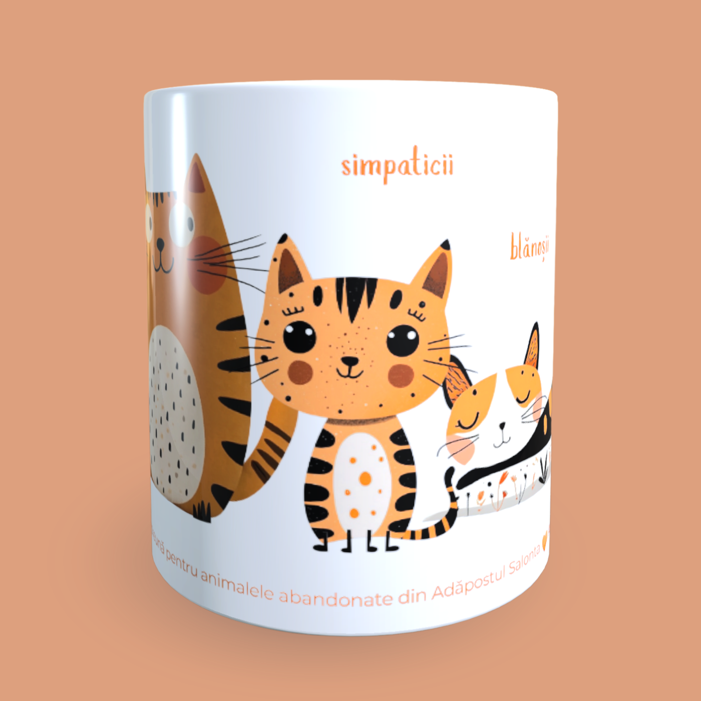 Cană caritabilă „Simpaticii” – Blănoșii veseli