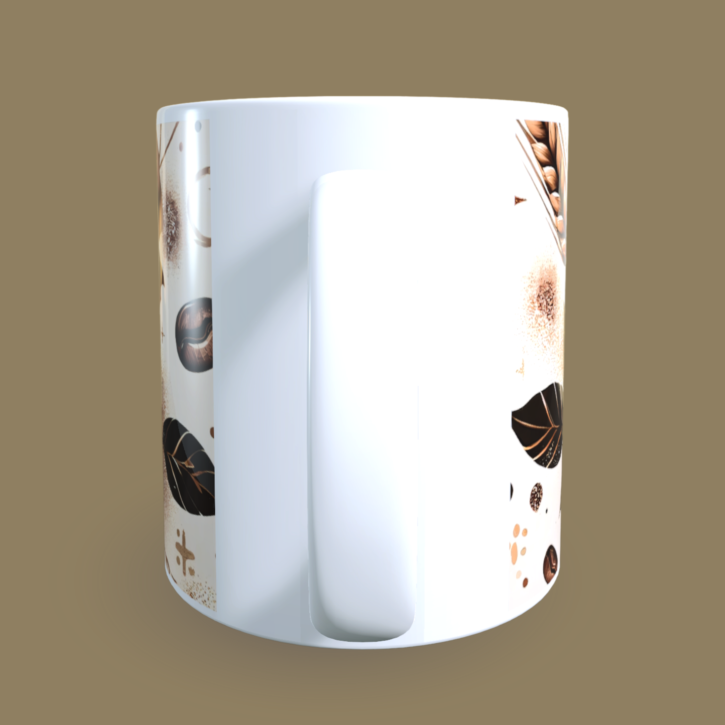 Cană ceramică personalizată „Vibe-ul de azi: Multă cafea” – 330 ml, albă