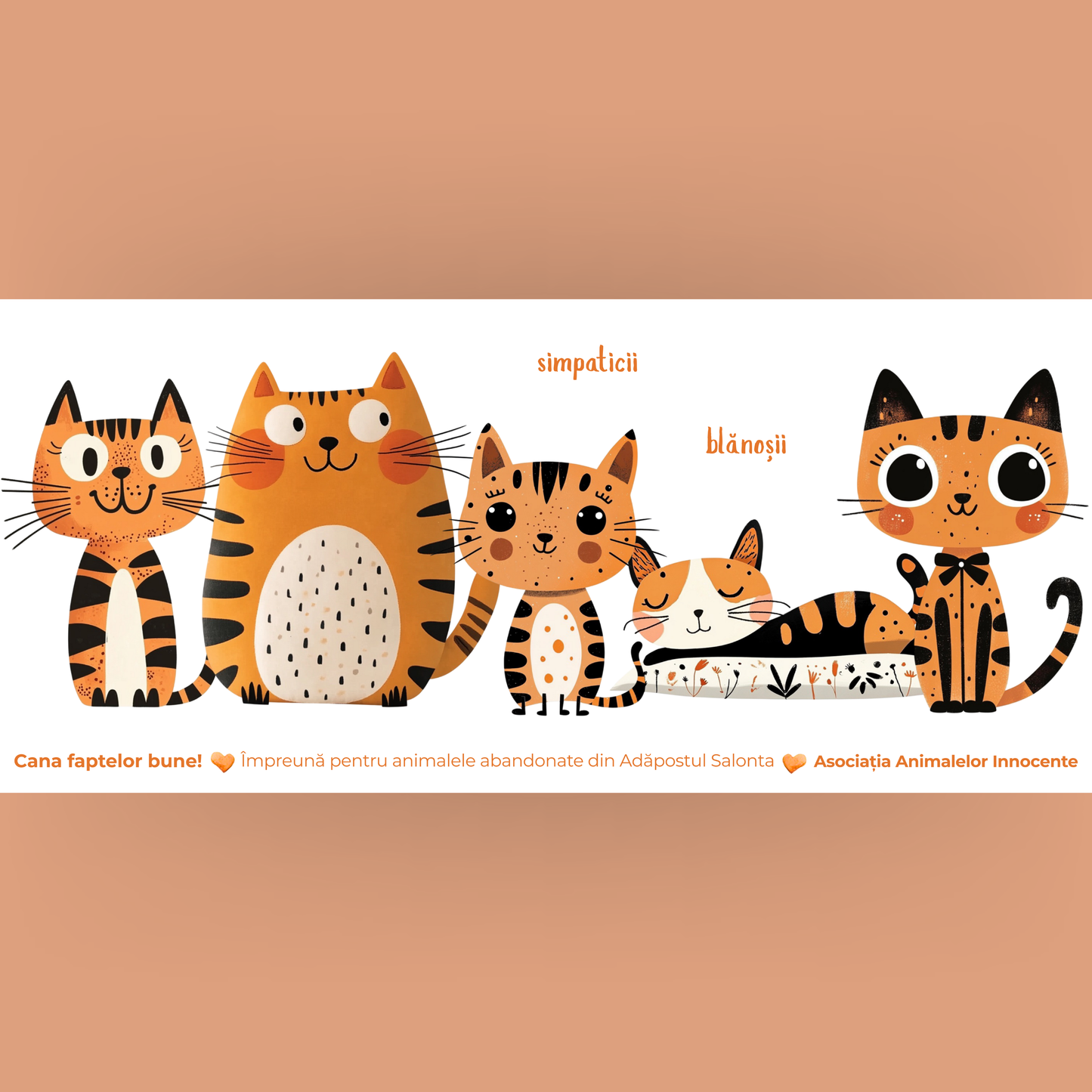 Cană caritabilă „Simpaticii” – Blănoșii veseli