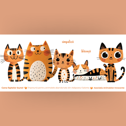 Cană caritabilă „Simpaticii” – Blănoșii veseli