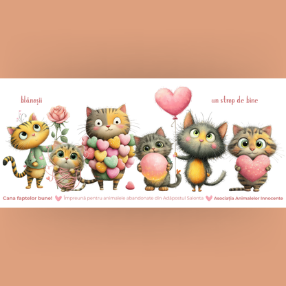 Cană caritabilă „Un strop de bine” – Blănoșii