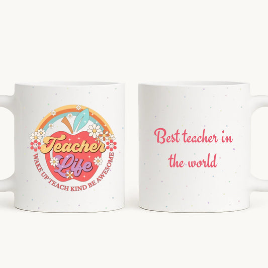 Viața de profesor - cană personalizată