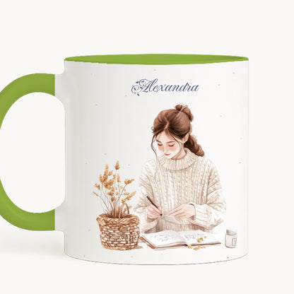 cana toarta stanga - alb