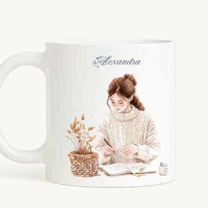 cana toarta stanga - alb