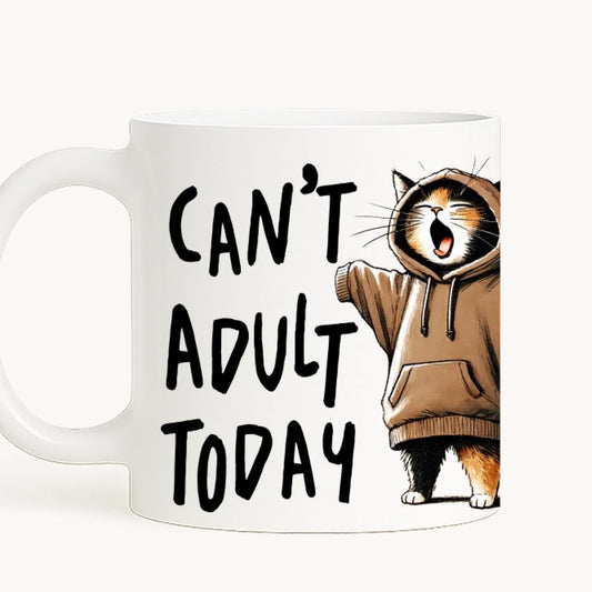 Azi nu vreau să fiu adult - cană personalizată