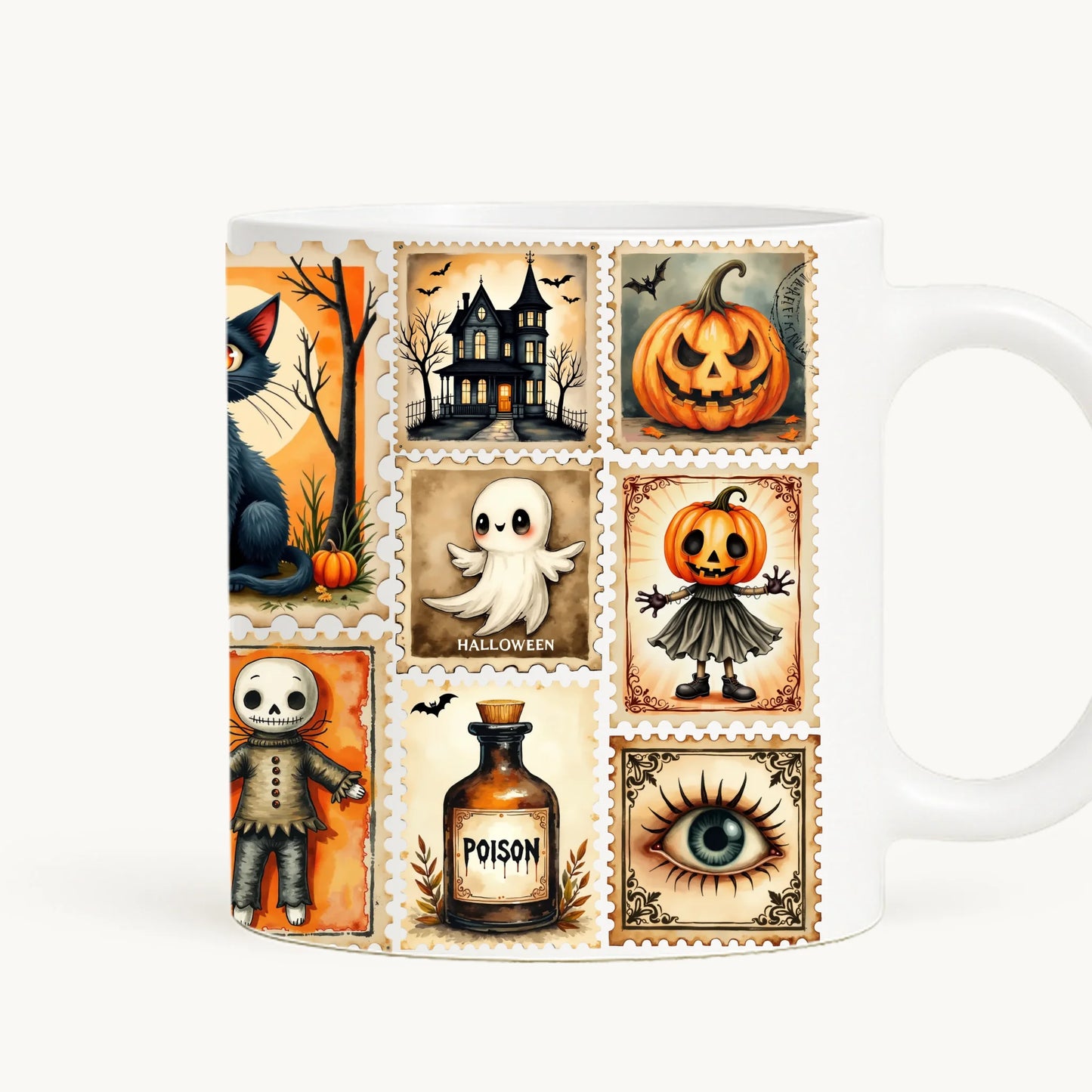 cana toarta dreapta - alb