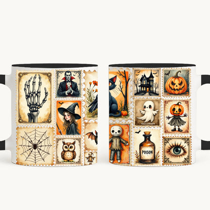 Timbre de Halloween - cană personalizată