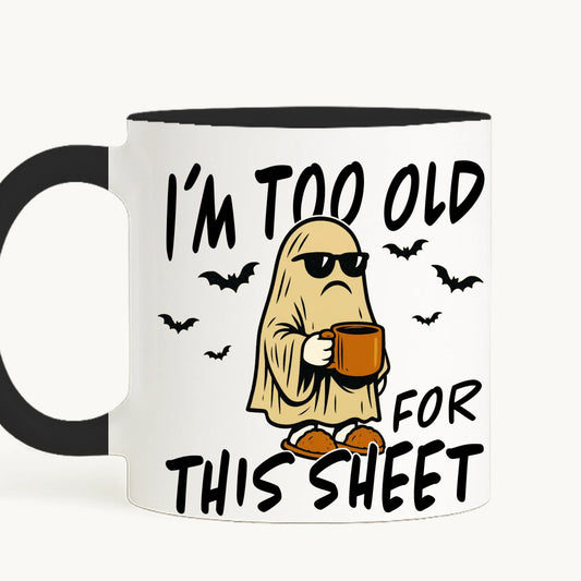 Prea bătrân pentru prostii spooky - cană personalizată