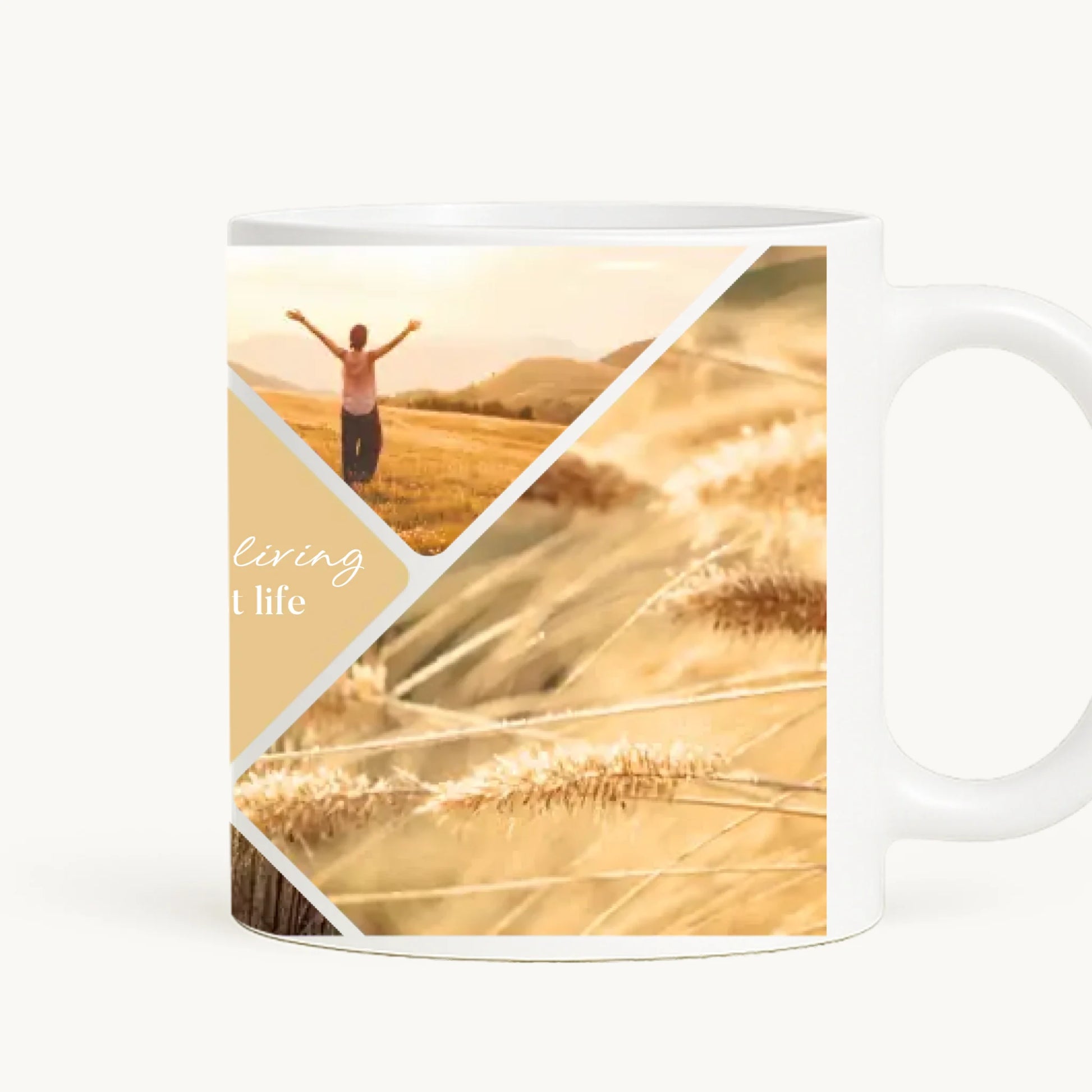 cana toarta dreapta - alb