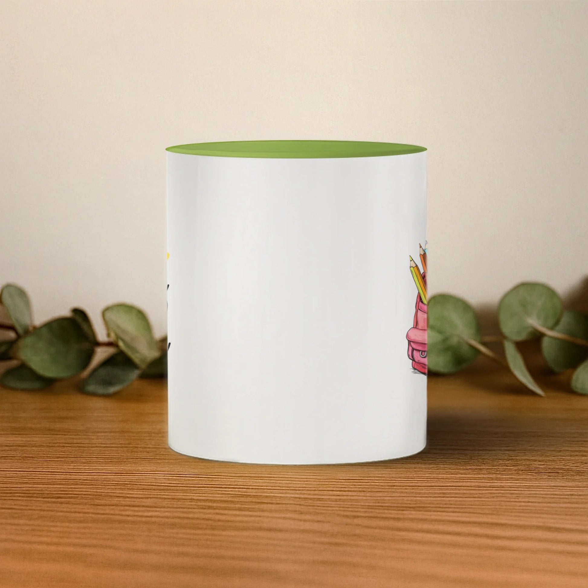 cana cu interior si toarta albastra mijloc base