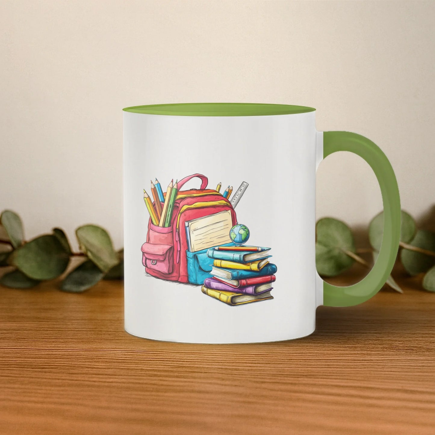 cana cu interior si toarta albastra dreapta base