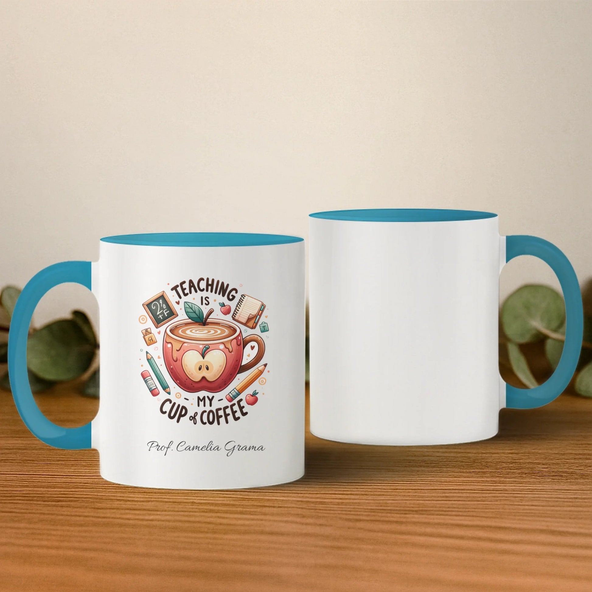 cana cu interior si toarta albastra 2 buc base