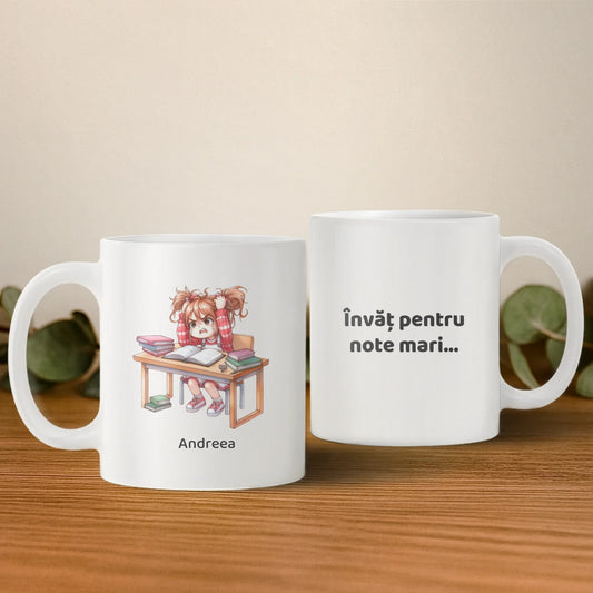 Cană personalizată pentru copii – modele amuzante cu nume