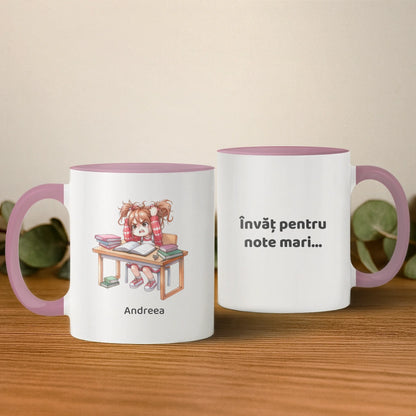 cana cu interior si toarta albastra 2 buc base