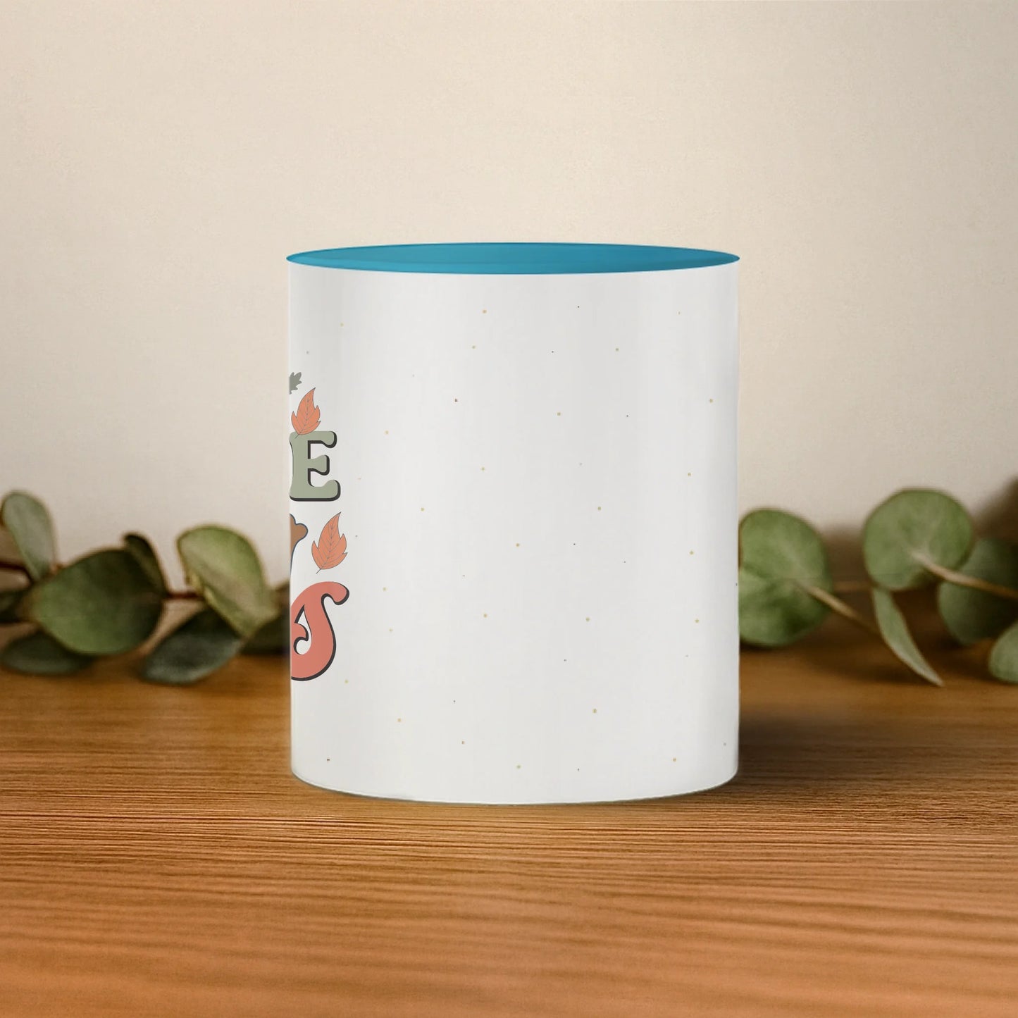 cana cu interior si toarta albastra mijloc base