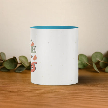 cana cu interior si toarta albastra mijloc base