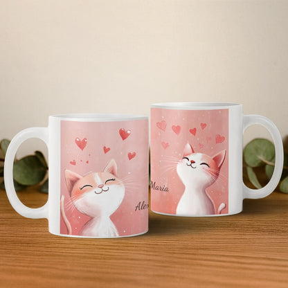 pisica iubitoare 2 cani mockup