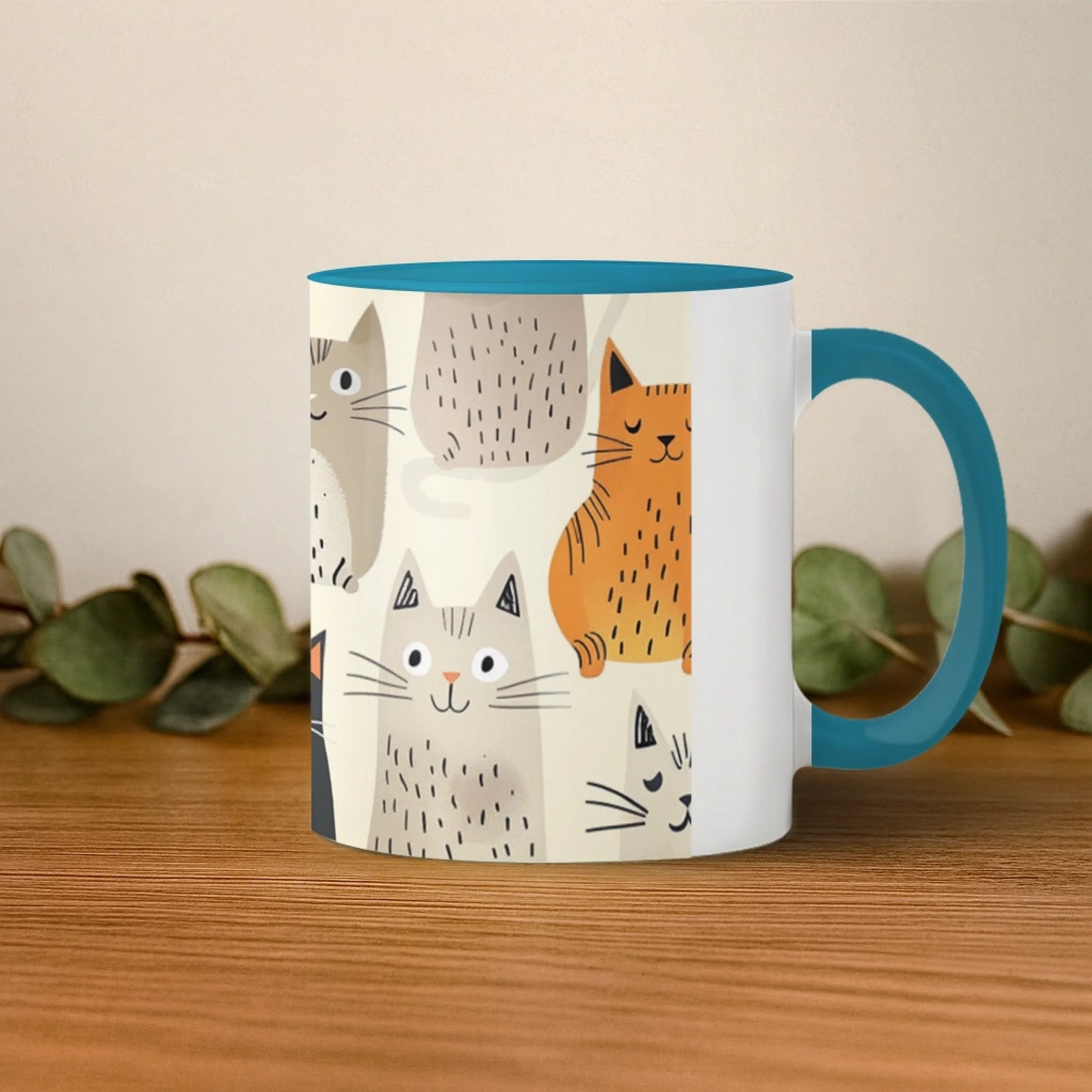 mockup drepta albastru