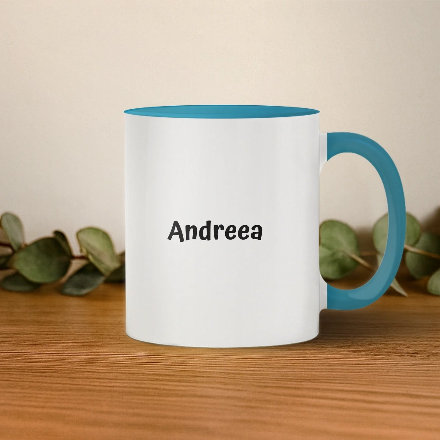 cana cu interior si toarta albastra dreapta base