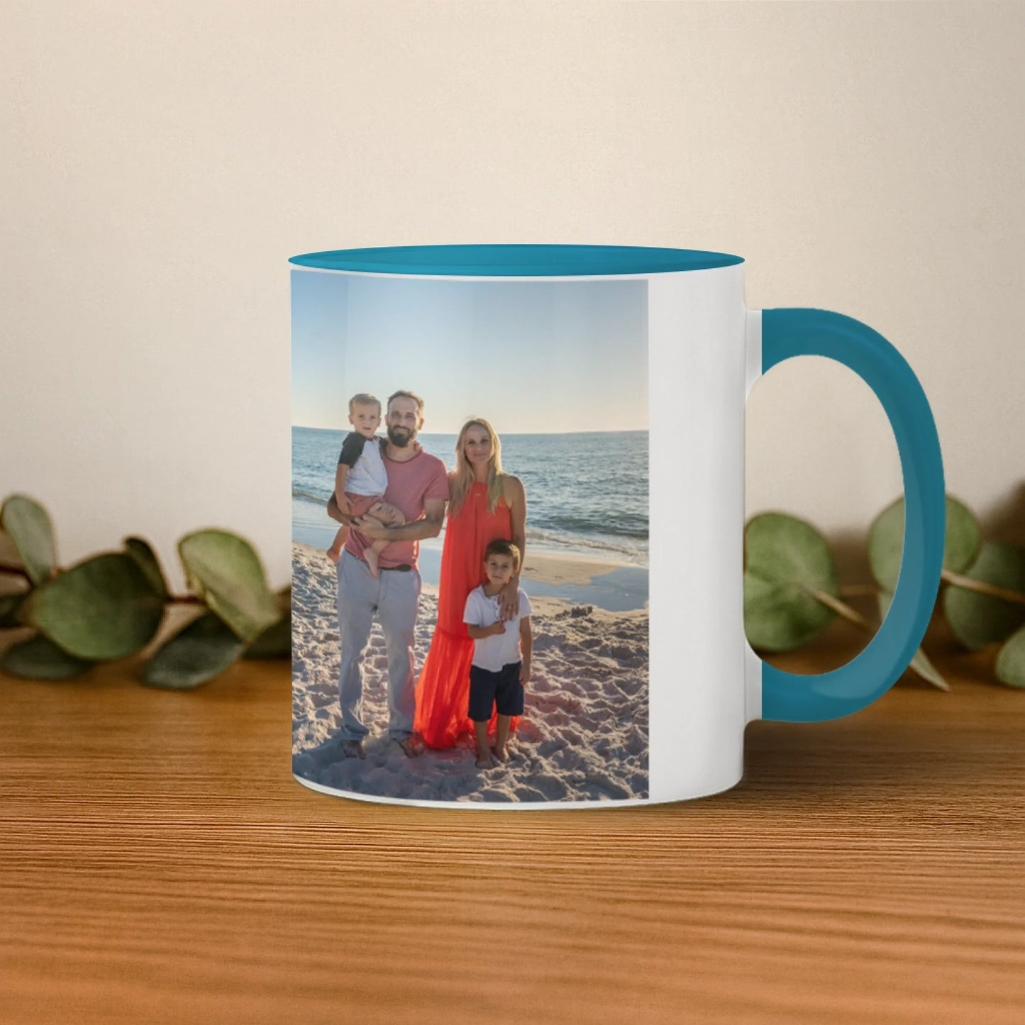 mockup dreapta albastru