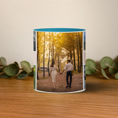 mockup mijloc albastru