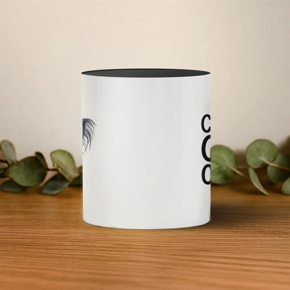 cana cu interior si toarta albastra mijloc base