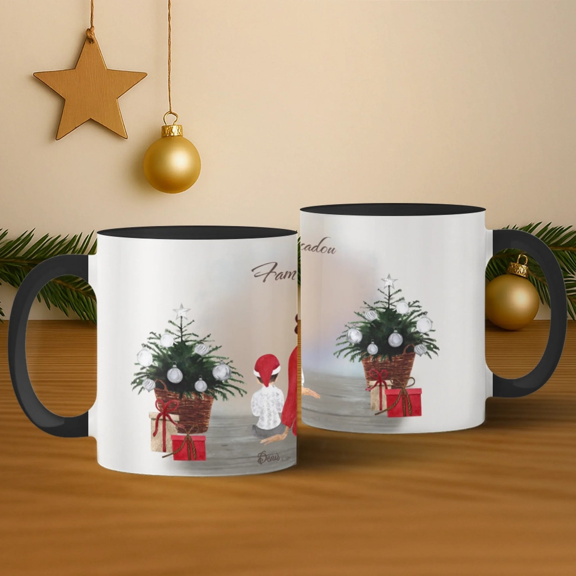 mockup 2 cani negruț