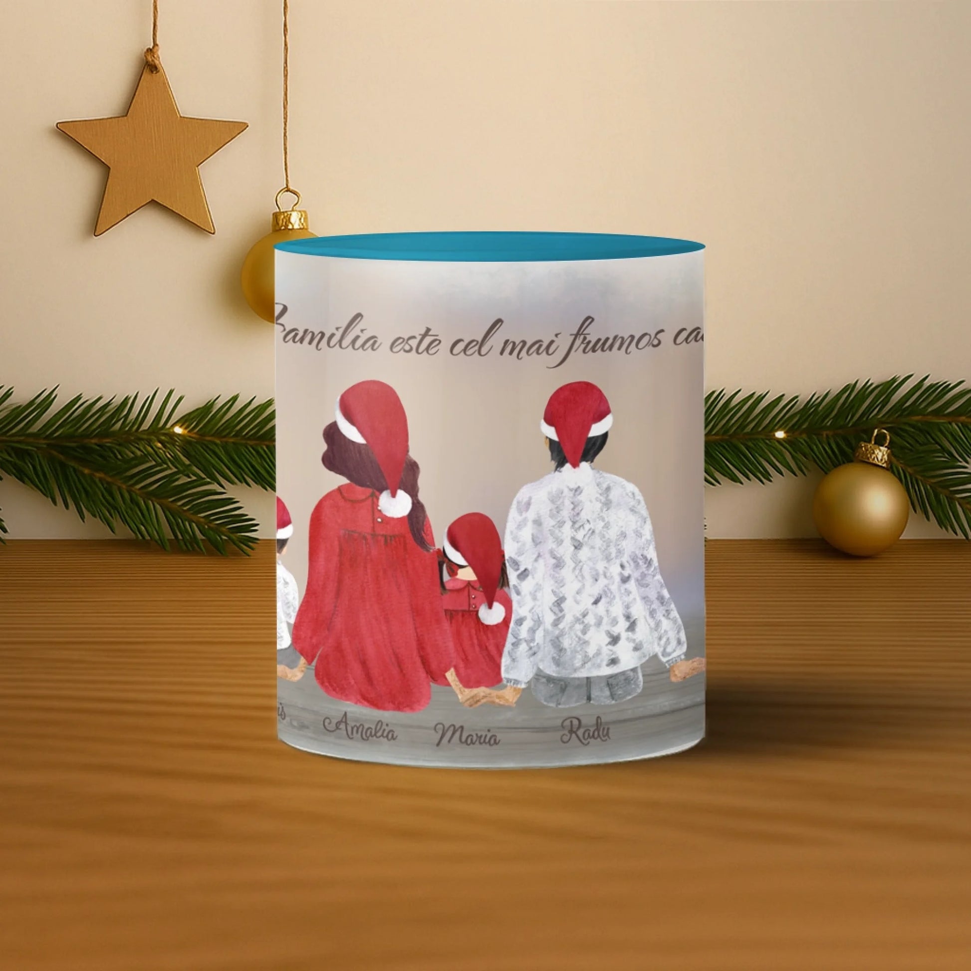 mockup mijloc albastru