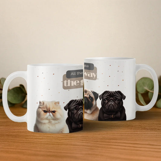 Cană personalizată „Grumpy Pets – Coffee Edition”