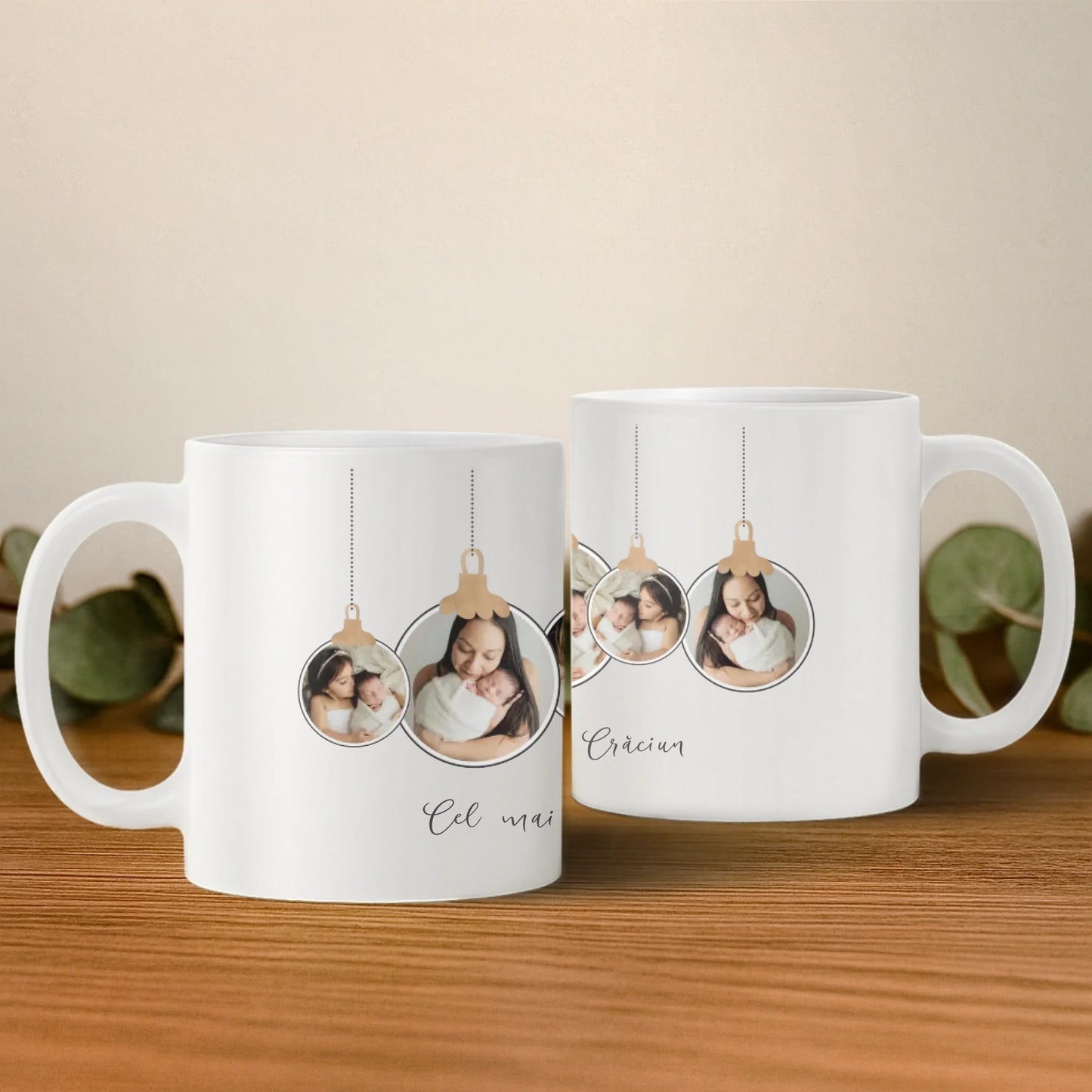 Cană personalizată „Globuri cu Amintiri” – 7 fotografii