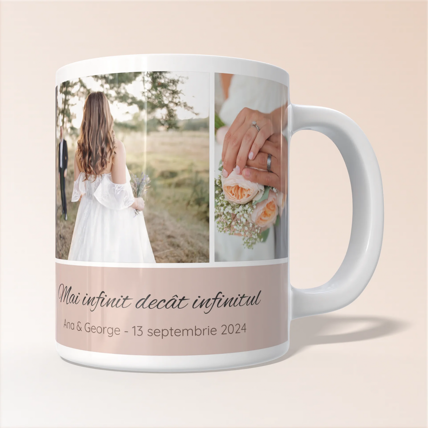 Cană personalizată cu 3 poze - Amintiri într-un colaj